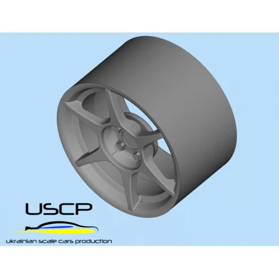 Uscp 24p068 1/24 3d-printed Wheels Kosei Buddy Club P1-racing 17