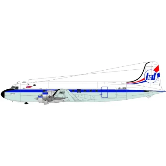 Lima November Decals 72-520 1/72 Bergen Air Transport/Bat And Greenlandair Dc-4