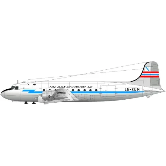 Lima November Decals 72-521 1/72 Fred Olsen Old Cs Dc-4