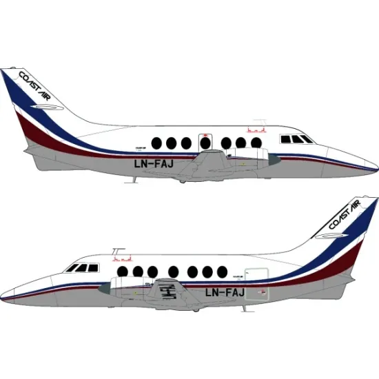 Lima November Decals 72-530 1/72 Coast Air Bae 31 Jetstream Includes Window Masks