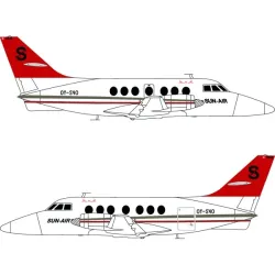 Lima November Decals 72-531 1/72 Sun-air And Coast Air Bae 31 Jetstream Incl Masks