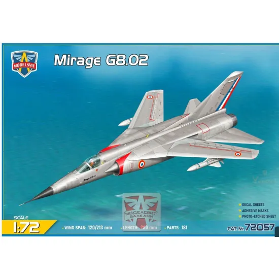 Modelsvit 72057 1/72 Mirage G8-02 Plastic Model Kit
