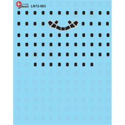 Lima November Decals 72-563 1/72 Dc-8 Windows, Enough For All Dc-8 Models