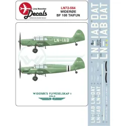 Lima November Decals 72-564 1/72 Wideroe Bf-108 Taifun With Masks