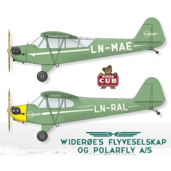 Lima November Decals 72-566 1/72 Wideroe Piper J-3 Cub With Masks