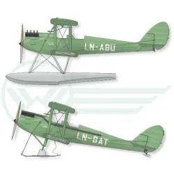 Lima November Decals 72-568 1/72 Wideroe Dh-60m Moth