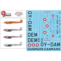 Lima November Decals 72-573 1/72 Ddl Fw200 Condor Part 2 With Masks For Windows