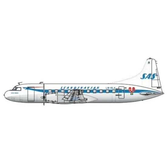 Lima November Decals 72-577 1/72 Sas Convair Cv440 Last Scheme, With Masks