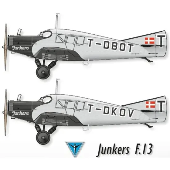 Lima November Decals 72-578 1/72 Dansk Lufttransport Junkers F.13 With Masks