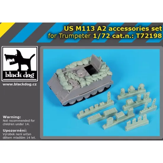 Black Dog T72198 1/72 Us M113 A 2 Accessories Set For Trumpeter
