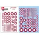 Lima November Decals 72-d01 1/72 Royal Danish Air Force Roundels