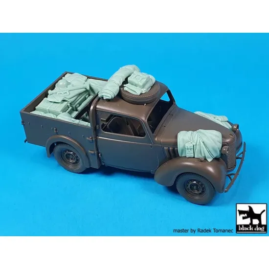 Black Dog T35320 1/35 British Light Utility Car 10hp Accessories Set For Tamiya