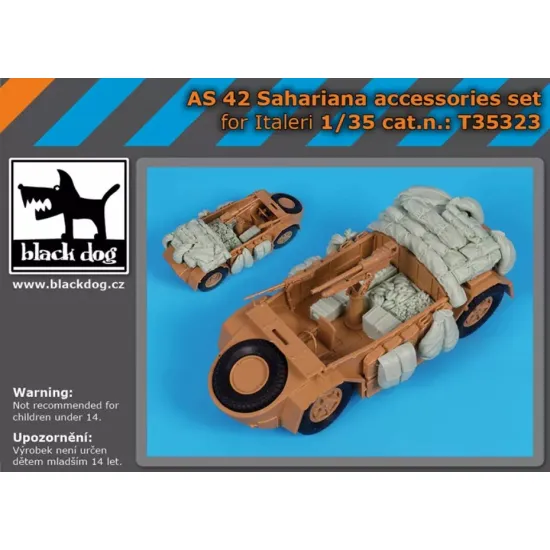 Black Dog T35323 1/35 As 42 Sahariana Accessories Set For Italeri