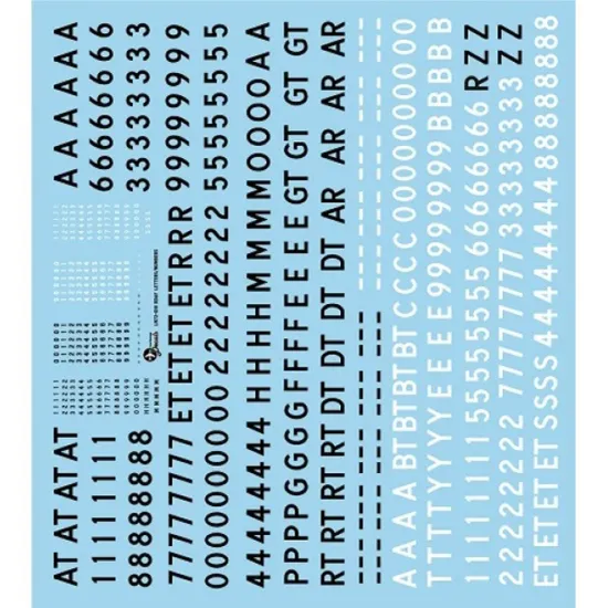 Lima November Decals 72-d18 1/72 Royal Danish Air Numbers And Letters