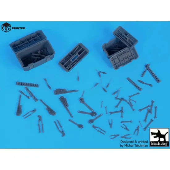 Black Dog M35009 1/35 Tools Toolboxes 54 2pcs