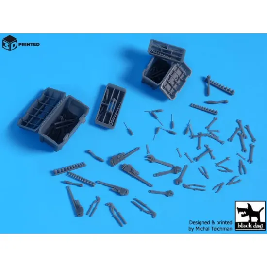 Black Dog M35009 1/35 Tools Toolboxes 54 2pcs