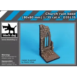 Black Dog D35135 1/35 Church Ruin Base