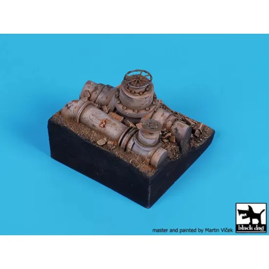 Black Dog Fd023 1/35 Pipes Base 60/60 Mm
