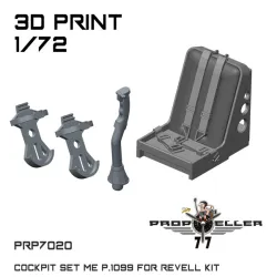 77propeller Prp7020 1/72 Cockpit Set Me P 1099 For Revell Kit