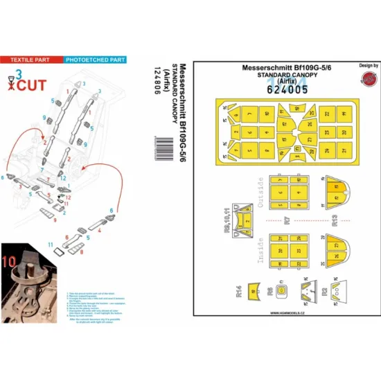 Hgw 124806 1/24 Bf109g-5/6 - Basic Line Recommended For Airfix