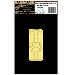 Hgw 624005 1/24 Bf109g-5/6 - Masks Kit From Airfix