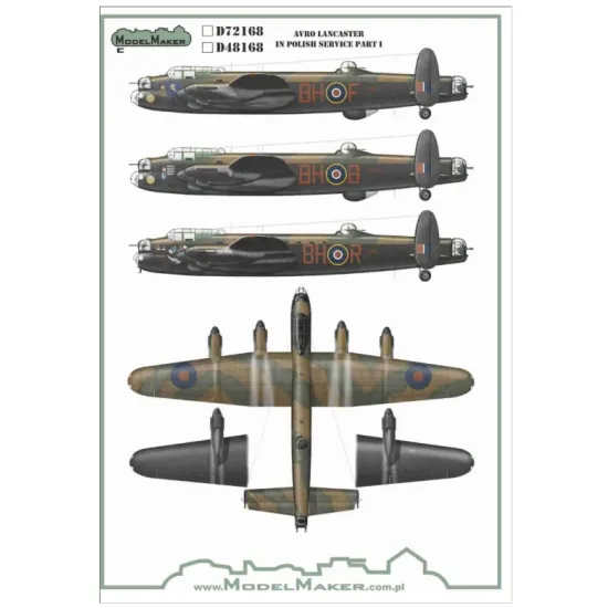 Model Maker Sd32168 1/32 Avro Lancaster In Polish Service Part I
