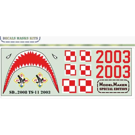 Model Maker Sd322008 1/32 Ts-11 Iskra 2003 Decal For Aircraft