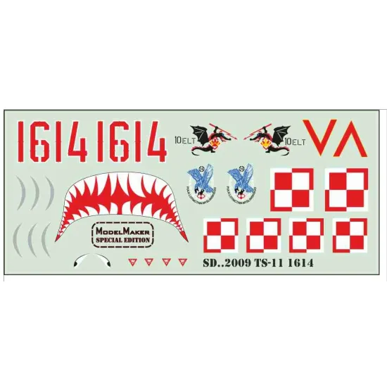 Model Maker Sd322009 1/32 Ts-11 Iskra 1614 Decal For Aircraft