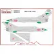 Model Maker Sd322018 1/32 Mig-21mf 7600 Decal For Aircraft