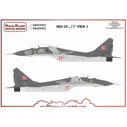 Model Maker Sd322022 1/32 Mig-29 77 Pkw 1 Decal For Aircraft