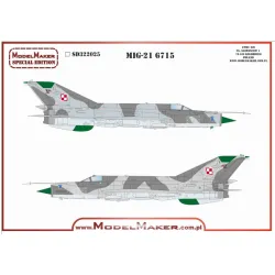 Model Maker Sd322023 1/32 Mig-21mf 7812 Kopia Decal For Aircraft