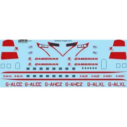 26decals 144-66 1/144 Cambrian Douglas Dc-3 Laser Decal For Aircraft