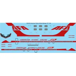 26decals 144-95 1/144 American Flyers Boeing 727-100 Laser Decal For Aircraft