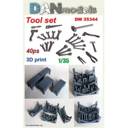Dan Models 35344 1/35 Tool Set 40 Ps 3d Print Accessories Model Kit