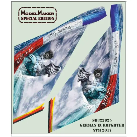 Model Maker Sd32233 1/32 German Eurofighter Nato Tiger Meet 2017 Decal For Aircraft