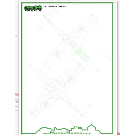 Model Maker Sd48041 1/48 Ts-11 Iskra - Stencils Kopia Decal For Aircraft