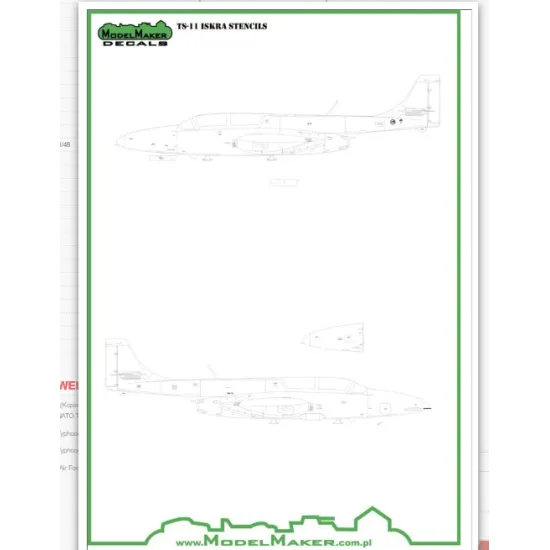 Model Maker Sd48041 1/48 Ts-11 Iskra - Stencils Kopia Decal For Aircraft