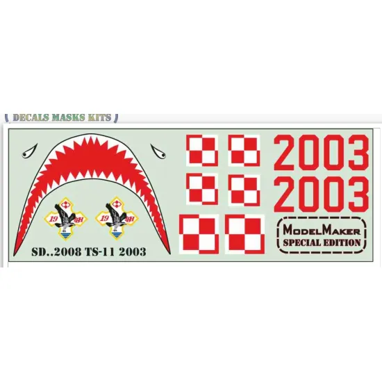 Model Maker Sd482008 1/48 Ts-11 Iskra 2003 Decal For Aircraft
