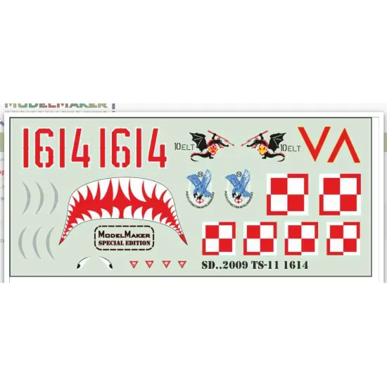 Model Maker Sd482009 1/48 Ts-11 Iskra 1614 Decal For Aircraft