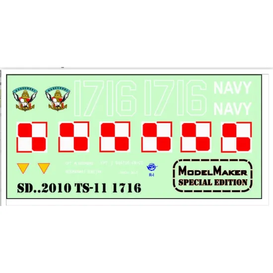 Model Maker Sd482010 1/48 Ts-11 Iskra 1716 Decal For Aircraft