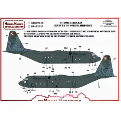Model Maker Sd482012 1/48 C-130h Hercules - Century Of Polish Air Force Decal For Aircraft