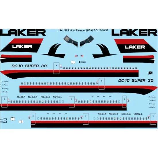 26decals 144-118 1/144 Air Atlantique Douglas Dc-3 Laser Decal For Aircraft