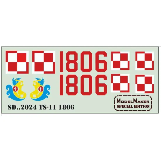 Model Maker Sd482024 1/48 Ts-11 1806 Decal For Aircraft