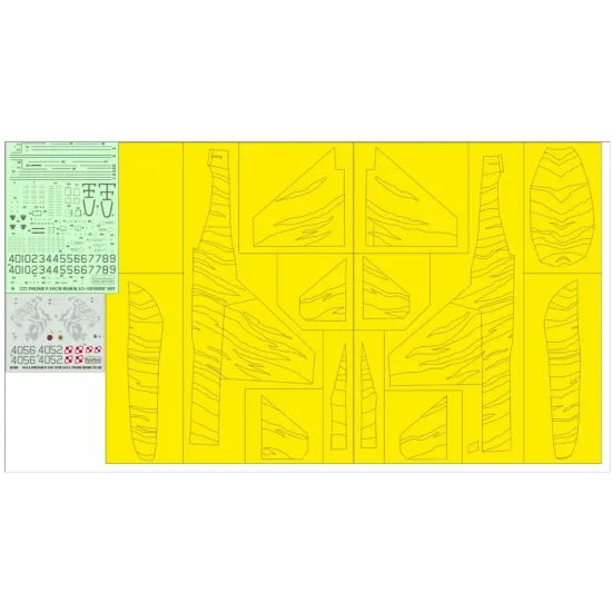 Model Maker Ymd48061 1/48 Polish F-16c Ntm 2015 - Tiger Demo Team- Masks Decals Set With Stencils