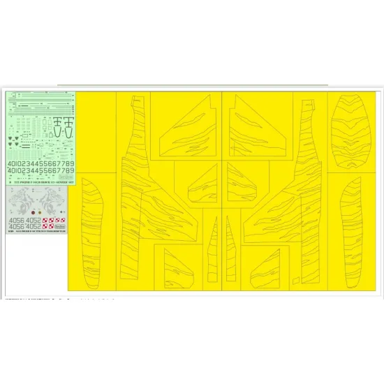 Model Maker Ymd72061 1/72 Polish F-16c Ntm 2015 - Tiger Demo Team- Masks Decals Set With Stencils