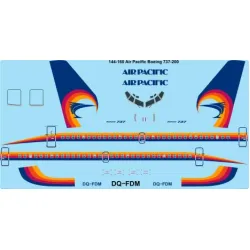 26decals 144-160 1/144 Air Pacific Boeing 737-200 Laser Decal For Aircraft