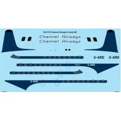 26decals 144-174 1/144 Channel Airways Dh Comet 4b Laser Decal For Aircraft