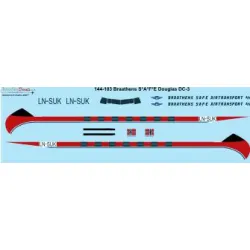 26decals 144-183 1/144 Braathens Douglas Dc-3 Laser Decal For Aircraft