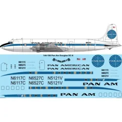 26decals 144-190 1/144 Pan Am Douglas Dc-6b Laser Decal For Aircraft