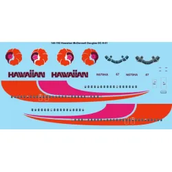 26decals 144-192 1/144 Hawaiian Douglas Dc-9-51 Laser Decal For Aircraft